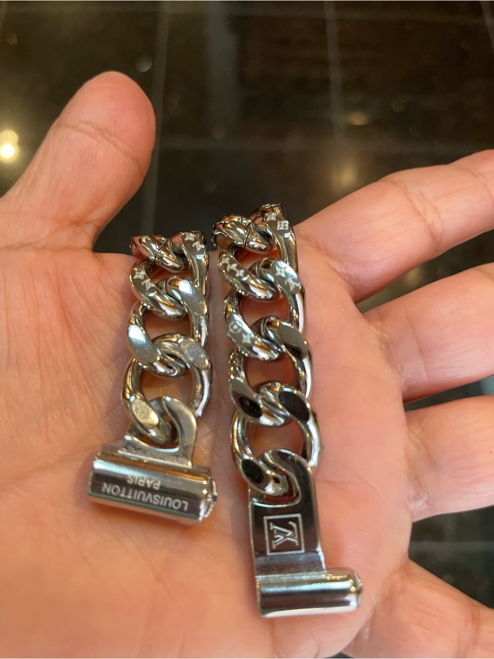 Cuban stainless steel fashion silver Chain bracelet Men's Accessory